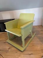 Groene Houten Schommelstoel, Huis en Inrichting, Stoelen, Ophalen, Gebruikt, Overige kleuren, Eén