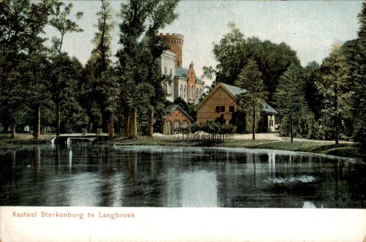 Langbroek - Kasteel Sterkenburg, Verzamelen, Ansichtkaarten | Nederland, Ongelopen, Utrecht, Voor 1920, Ophalen of Verzenden