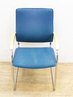 Vintage stoel, Retro eetkamerstoel 92075, Ophalen of Verzenden, Gebruikt, Blauw, Eén