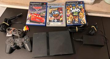 PlayStation 2 met spellen en controller beschikbaar voor biedingen