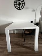 Hoogglans witte tafel, Ophalen of Verzenden, Zo goed als nieuw