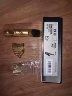 Vandooren v16 metaal goldplated tenor mondstuk, Ophalen of Verzenden, Zo goed als nieuw, Tenor