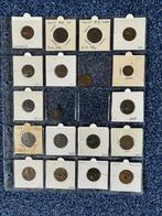 Nederlands-Indie: 43 verschillende munten en 4 bankbiljetten, Postzegels en Munten, Munten | Nederland, Setje, Overige waardes