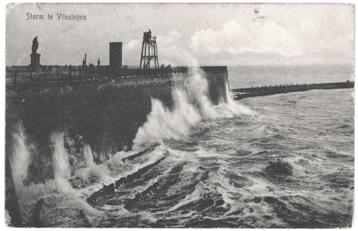 963796	Vlissingen	Storm 1916 Zeeland	Gelopen met postzegel  