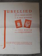 Bladmuziek 1936 jubellied koninklijk paar Amsterdam, Ophalen of Verzenden, Gebruikt, Nederland, Overige typen