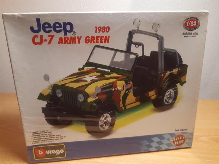 Jeep CJ-7 Bburago kit, Hobby en Vrije tijd, Modelauto's | 1:24, Nieuw, Bburago, Ophalen of Verzenden