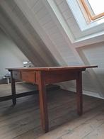 Massief houten bureau - 177 cm breed, Huis en Inrichting, Bureaus, Ophalen, Gebruikt