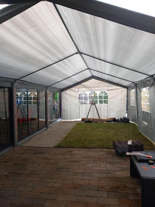 4x8 meter paviljoen, Tuin en Terras, Partytenten, Gebruikt, Paviljoen, 2 meter of meer, 5 tot 8 meter, 4 tot 6 meter, Opvouwbaar