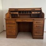 Vintage massief eiken rolluik bureau, Ophalen