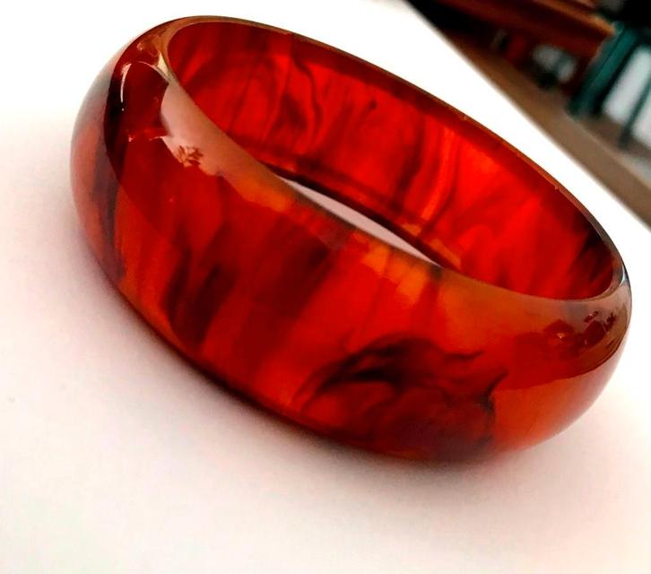 Antieke prachtige barnsteen bakeliet armband, Sieraden, Tassen en Uiterlijk, Antieke sieraden, Armband, Overige materialen, Verzenden