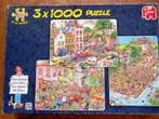 Jan van Haasteren puzzels 3 x 1000 stukjes, Hobby en Vrije tijd, Denksport en Puzzels, Gebruikt, Ophalen of Verzenden, 500 t/m 1500 stukjes