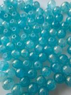 100 stuks 6 mm gemeleerde glaskralen blauw goud kralen gl, Hobby en Vrije tijd, Ophalen of Verzenden, Nieuw, Kraal