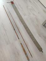 Pezon & Michel vintage splitcane vliegenhengel. 2.60 meter., Gebruikt, Ophalen of Verzenden, Werphengel