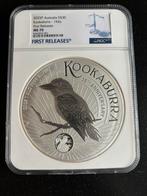 1 kilo kookaburra 2025 - NGC MS70 slab - .9999 zilver, Ophalen of Verzenden, Zilver