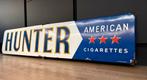 Emaille Reclamebord Hunter Cigarettes, Verzamelen, Ophalen of Verzenden, Reclamebord