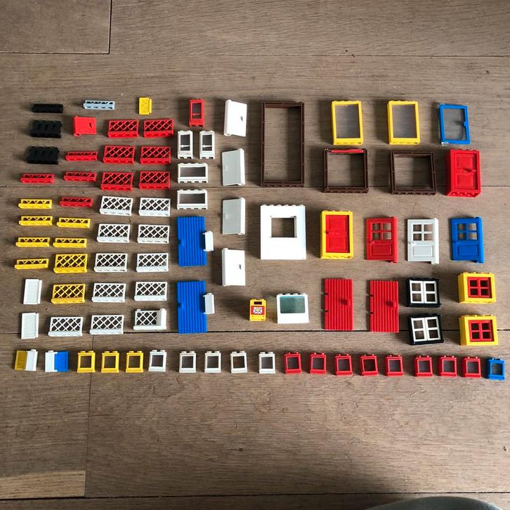 Vintage Lego ramen deuren en hekken, Kinderen en Baby's, Speelgoed | Duplo en Lego, Zo goed als nieuw, Ophalen of Verzenden