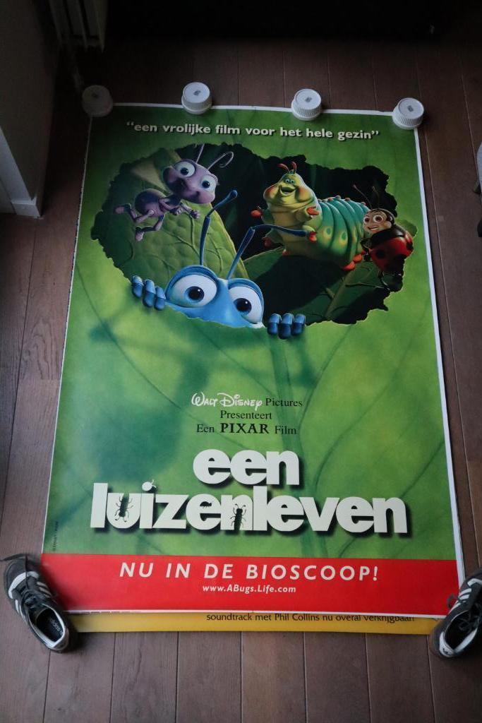 Abri bushokje poster Disney Een luizenleven/ A Bugs Life, Verzamelen, Posters, Gebruikt, Film en Tv, Deurposter of groter, Ophalen of Verzenden