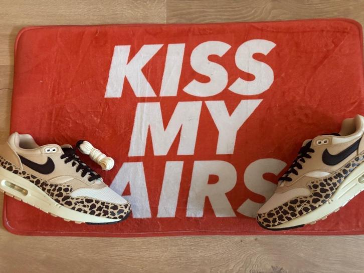 Air Max 1 Sesame Leopard (WMNS) maat 44,5, Kleding | Heren, Schoenen, Nieuw, Sneakers of Gympen, Overige kleuren, Ophalen of Verzenden