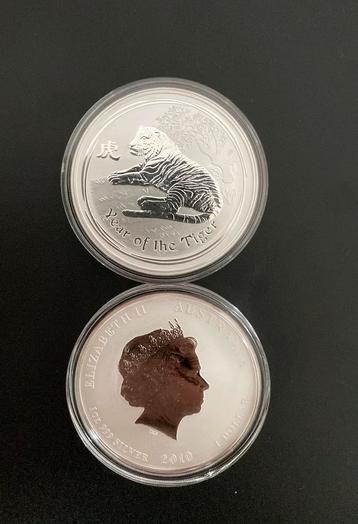 1 ounce zilver Lunar 2 Year of the Tiger 2010 (per stuk) beschikbaar voor biedingen