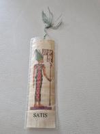 Egyptische Bladwijzers - Satis & Isis - Papyrus, Antiek en Kunst, Ophalen of Verzenden