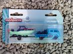 Majorette Volkswagen T1 Bus met Boot Aanhanger, Hobby en Vrije tijd, Ophalen of Verzenden, Zo goed als nieuw