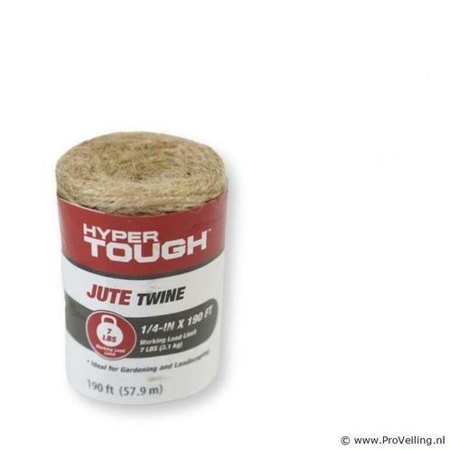 Online Veiling: 3xHyper Tough Jute touw naturel 57,9 meter, Doe-het-zelf en Verbouw, IJzerwaren en Bevestigingsmiddelen, Nieuw