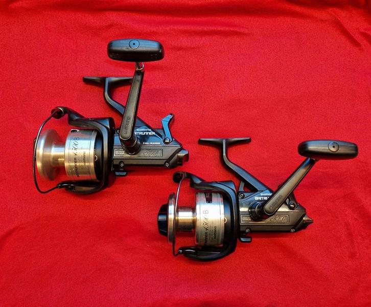 2x Shimano 4500B Baitrunners. ***Inclusief servicebeurt***, Watersport en Boten, Hengelsport | Karpervissen, Gebruikt, Ophalen