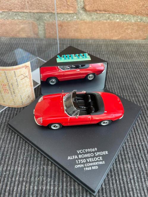 1:43 ALFA ROMEO SPIDER DUETTO (2) ……. 15,-, Hobby en Vrije tijd, Modelauto's | 1:43, Zo goed als nieuw, Auto, Overige merken, Ophalen of Verzenden