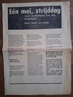 Pamflet CPN "Eén mei, strijddag", Verzamelen, Ophalen of Verzenden, Zo goed als nieuw