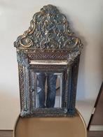 Antieke Napoleon III Franse messing kussen spiegel, Ophalen, Rechthoekig