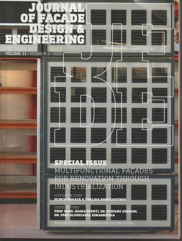 Journal of Facade Design and Engineering; nov 2023, vol 11 beschikbaar voor biedingen