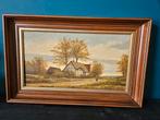 Antiek klassiek schilderij door H. Bruins, Ophalen of Verzenden