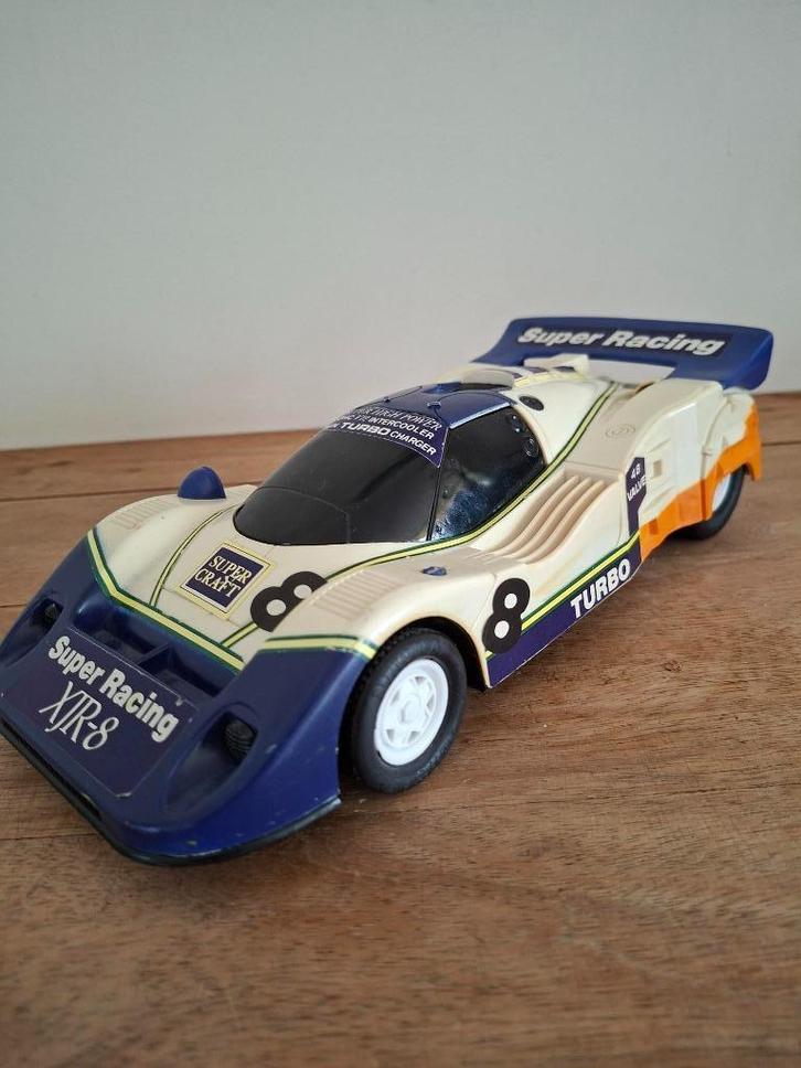 vintage model Jaguar Le mans racer New Ray toys jaren 80, Hobby en Vrije tijd, Modelauto's | 1:18, Gebruikt, Auto, Overige merken
