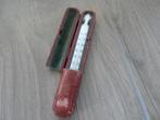 Antieke thermometer in foedraal., Antiek en Kunst, Ophalen of Verzenden