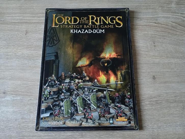 The lord of the rings khazad-dum sourcebook lotr mesbg 2007, Hobby en Vrije tijd, Wargaming, Gebruikt, Lord of the Rings, Boek of Catalogus