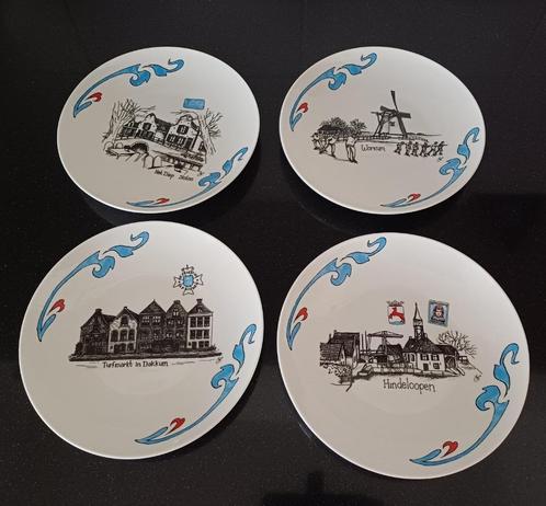 Elfstedentocht - ontbijtbordjes - 6 stuks, Huis en Inrichting, Keuken | Servies, Nieuw, Bord(en), Overige stijlen, Ophalen