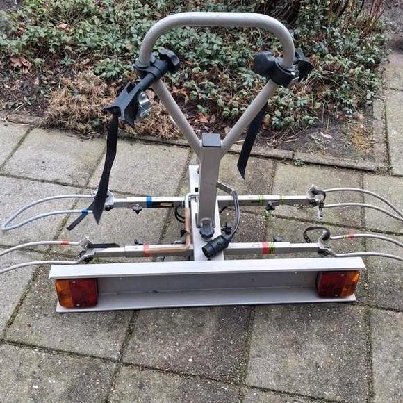 Fietsendrager voor trekhaak, Auto diversen, Fietsendragers, Gebruikt, Trekhaakdrager, 2 fietsen, Elektrische fiets, Ophalen of Verzenden