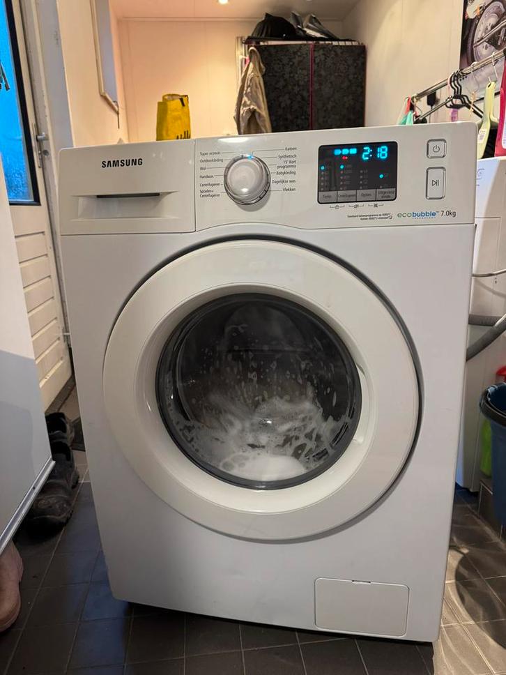 Samsung EcoBubble 7.0kg Wasmachine, Witgoed en Apparatuur, Wasmachines, Gebruikt, Voorlader, 6 tot 8 kg, 85 tot 90 cm, 1200 tot 1600 toeren