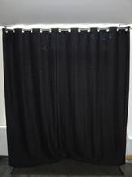 Antraciet gordijn 200x260 met rvs ringen, Overige kleuren, 200 cm of meer, 150 tot 200 cm, Ophalen of Verzenden