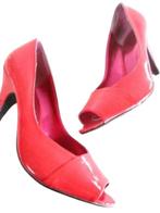 GRATIS VERZENDEN | ELEGANTE rode peeptoes pumps 39, Nieuw, Pumps, Verzenden, Rood