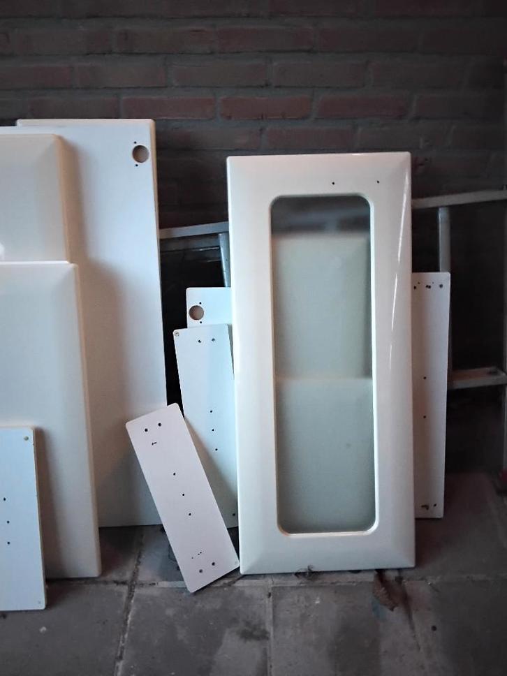 Keukendeurkastjes, Huis en Inrichting, Keuken | Keukenelementen, Gebruikt, Minder dan 100 cm, 50 tot 100 cm, 25 tot 50 cm, Crème