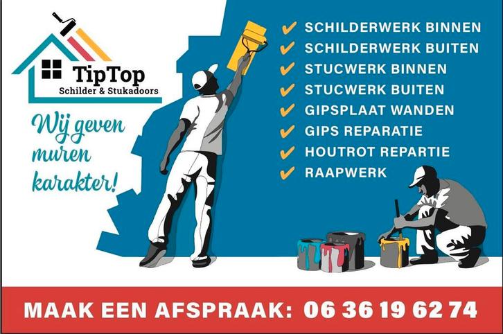 Stukadoor & schilder gezocht?, Diensten en Vakmensen, Klussers en Klusbedrijven