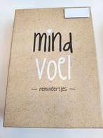 Mind Voel Remindertjes - Mindfulness Kaarten, Ophalen of Verzenden, Zo goed als nieuw, Overige onderwerpen