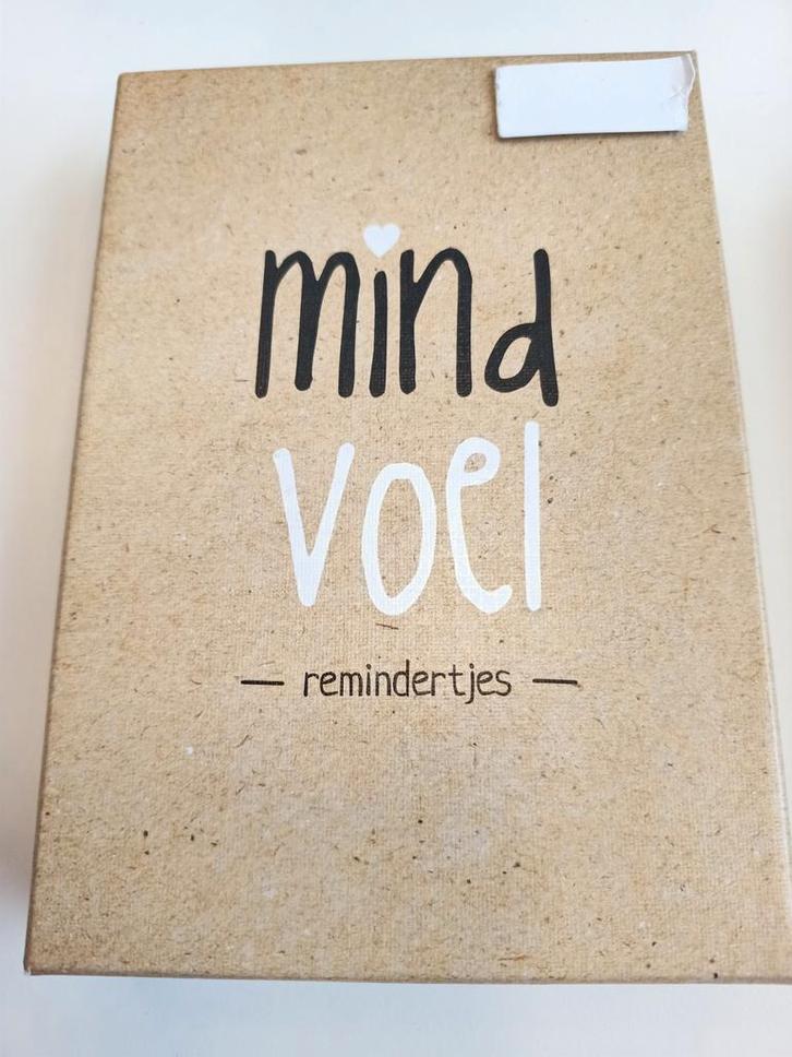 Mind Voel Remindertjes - Mindfulness Kaarten, Boeken, Psychologie, Zo goed als nieuw, Overige onderwerpen, Ophalen of Verzenden