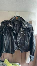 Zara stoere biker jas met franjes xs, Ophalen of Verzenden, Gedragen, Maat 34 (XS) of kleiner, Zwart