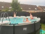 Prachtig GROOT Exit zwembad, 2 jaar gebruikt, als nieuw!, Rond, 300 cm of meer, Zo goed als nieuw, Ophalen