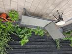 Ligbed tuin antraciet, Ophalen, Gebruikt, Aluminium, Verstelbaar