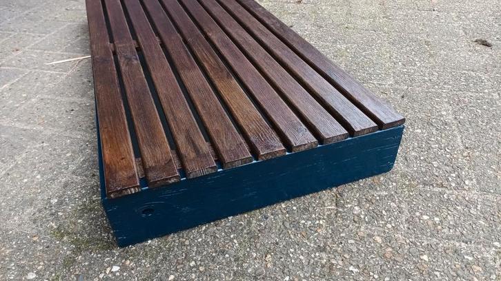 Voetenveeg-opvangbak. Hout /zink! Afm. 94x43 cm zgan., Tuin en Terras, Overige Tuin en Terras, Zo goed als nieuw, Ophalen