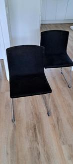 4x zwarte stoel, Huis en Inrichting, Stoelen, Ophalen, Gebruikt, Zwart, Vier