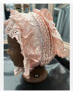 Antiek Roze Kanten kinder Mutsje zeer bijzonder, Ophalen of Verzenden, Kinderen